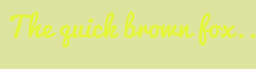 Image with Font Color E5F53E and Background Color DDE49D